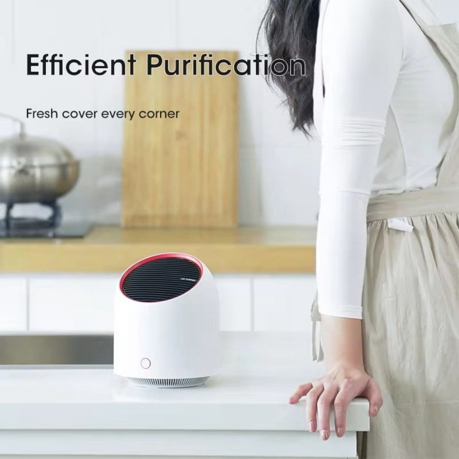 Portable Air Purifiers Mini USB Air Cleaner Personal Desktop High-Efficiency Air Filter For Home or Work Allergies, Smoke, Dust, Pollen and Pet Dander
