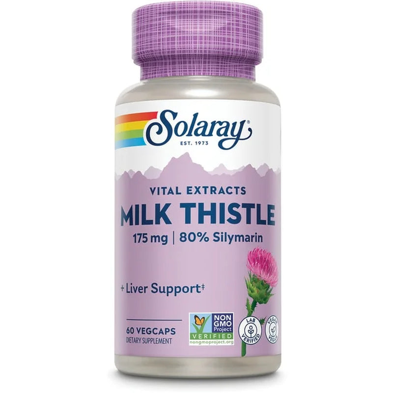 Milk Thistle Seed Extract 175Mg | Antioxidant Intended to Help Support a Normal, Healthy Liver | Non-Gmo & Vegan