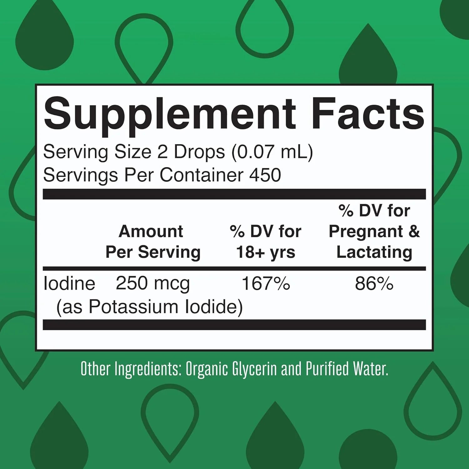 Potassium Iodine | Iodine Supplement | 1 Year Supply | Iodine Drops | USDA Organic | Nascent Iodine | Vegan | 450 Servings