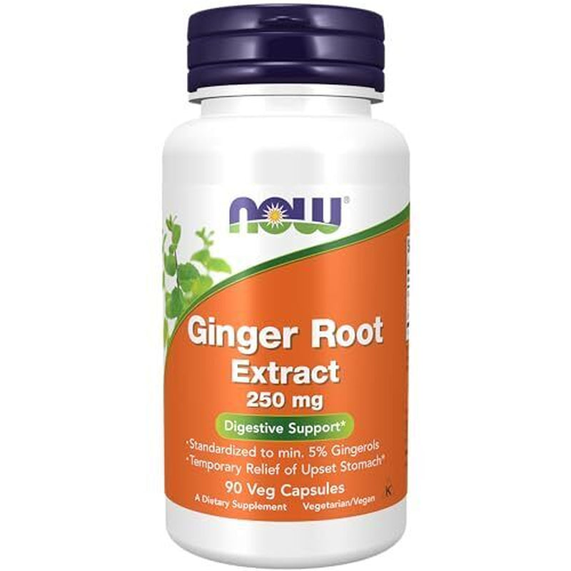 Now Foods Ginger Root Extract 250Mg Vegetarian Capsules 90 EA