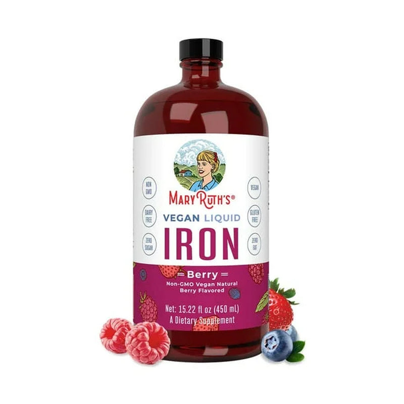 Iron Supplement for Women Men & Kids | Liquid Iron Supplement for Women Men & Kids | Iron for Healthy Blood & Oxygen | Ages 4 & up | Sugar Free | Vegan | Non-Gmo | Gluten Free | 15.22 Fl Oz