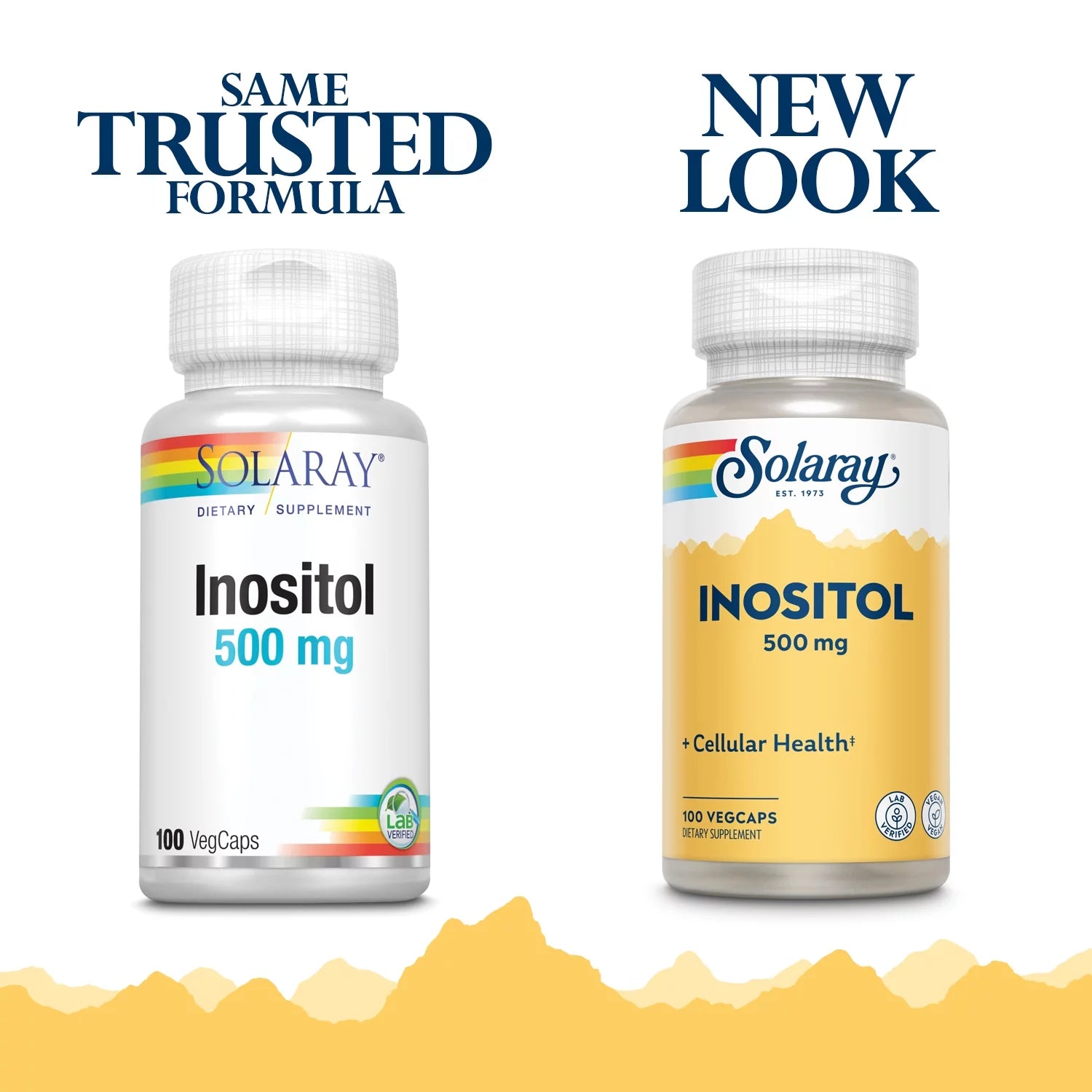 Inositol 500 Mg Capsules | May Help Support Healthy Brain, Cardiovascular, Nervous System Function and Mood | Non-Gmo, Vegan | 100 Vegcaps