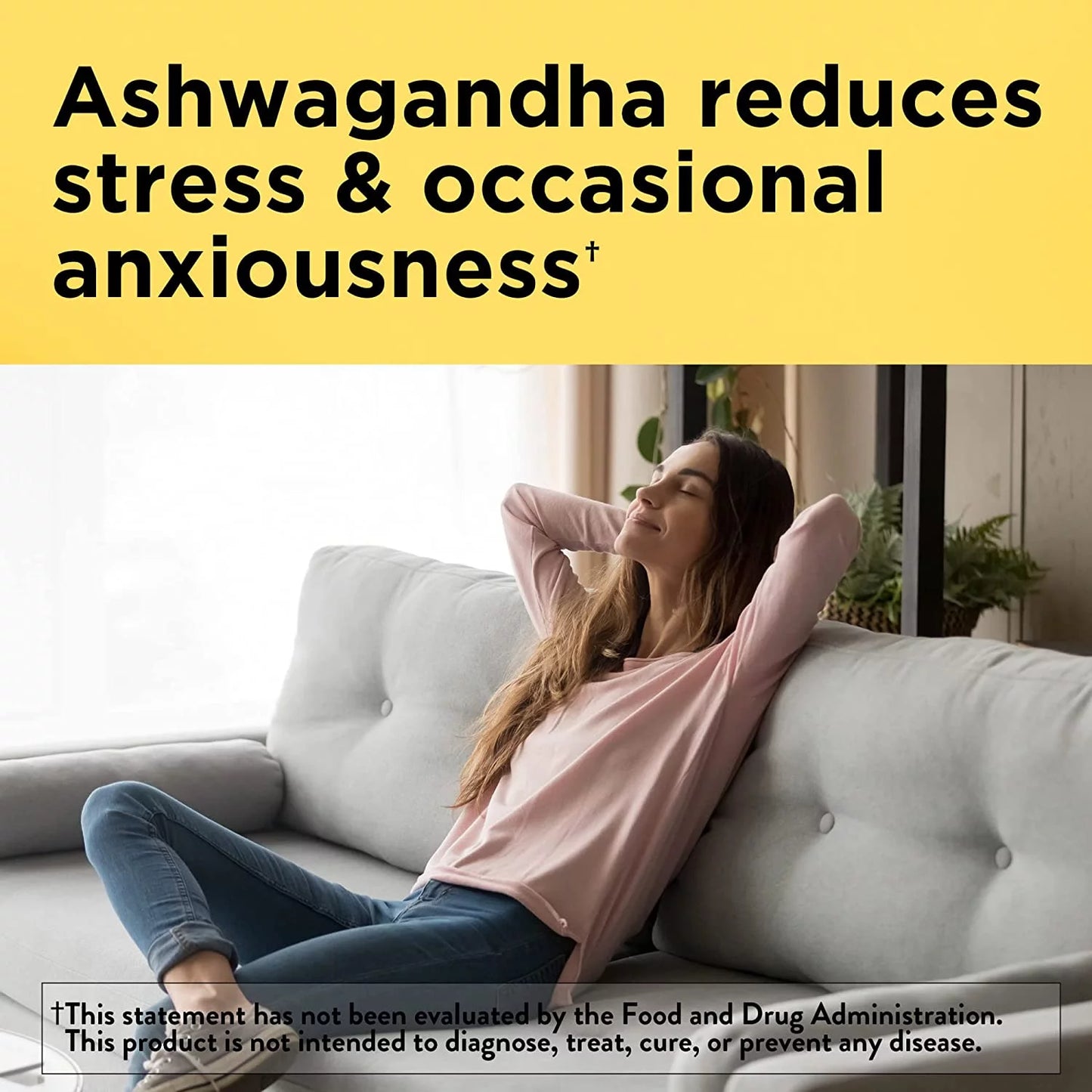 Ashwagandha 125Mg, Dietary Supplement for Stress Support, 60 Capsules, 60 Day Supply