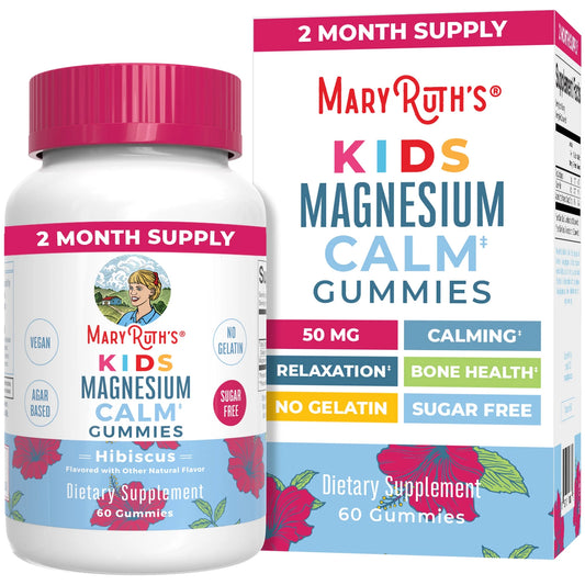 Kids Magnesium Citrate Gummies by  | 2 Month Supply | Sugar-Free | Calm Magnesium Gummies for Kids 2+ | Bone Health | Non-Gmo, Gluten-Free | Vegan | Calm Gummies 60Ct