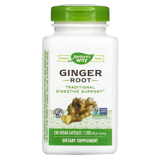 - Ginger Root 1100 Mg. - 240 Vegan Capsules