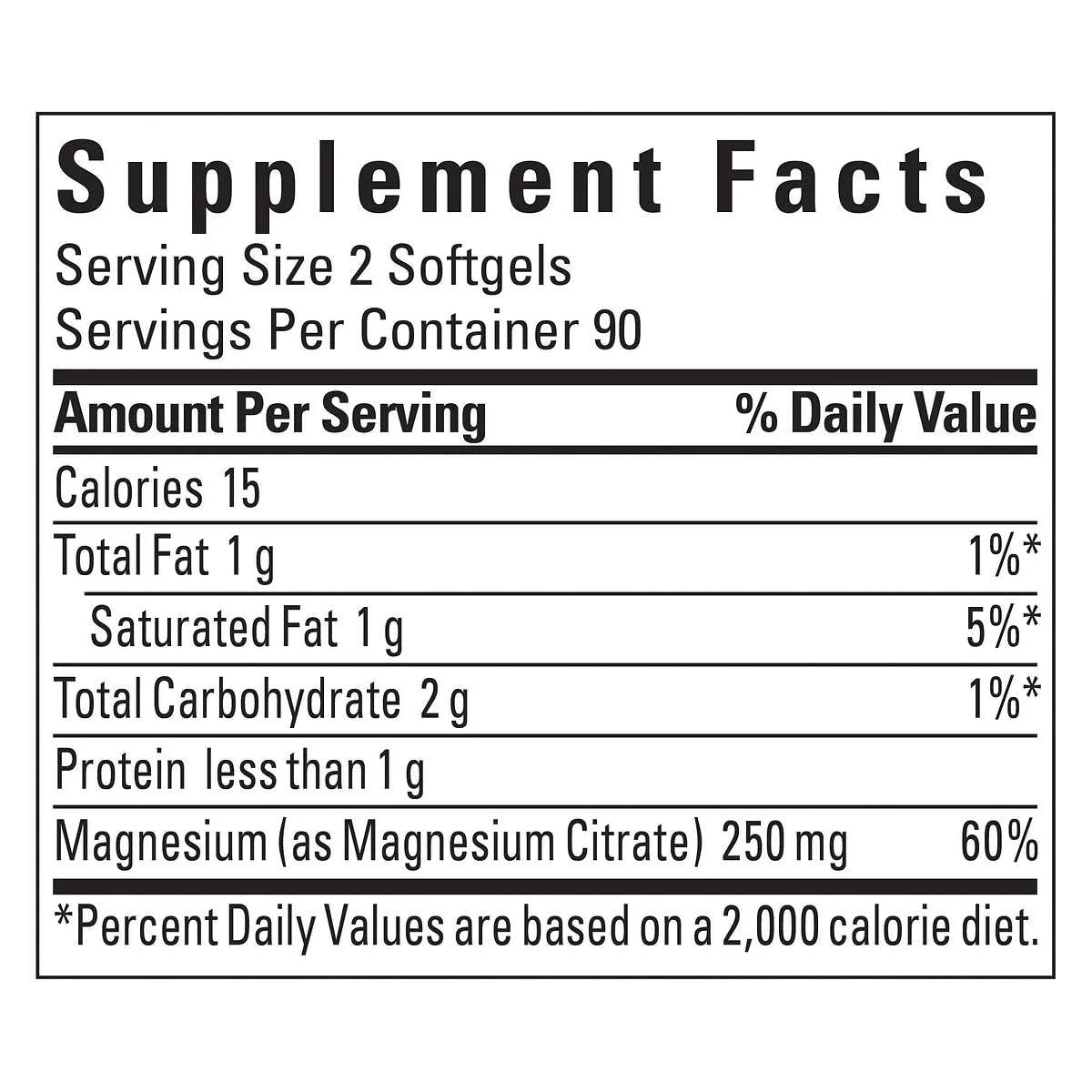 Magnesium Citrate 250 Mg., 180 Count