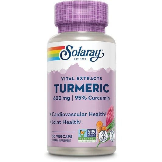 Turmeric Root Extract 600Mg | One Daily | Healthy Joints, Cardiovascular System Support | Guaranteed Potency | 30 Vegcaps