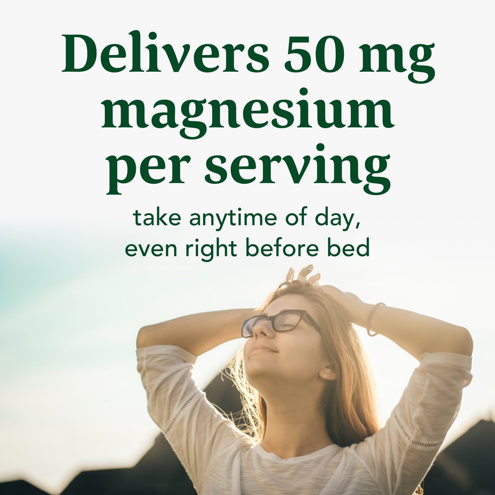 Magnesium - Supports Heart & Nervous System - Magnesium Supplement with Fermented Magnesium Glycinate - Vegan, Gluten-Free, Non-Gmo and Kosher - Made without 9 Food Allergens - 90 Tabs