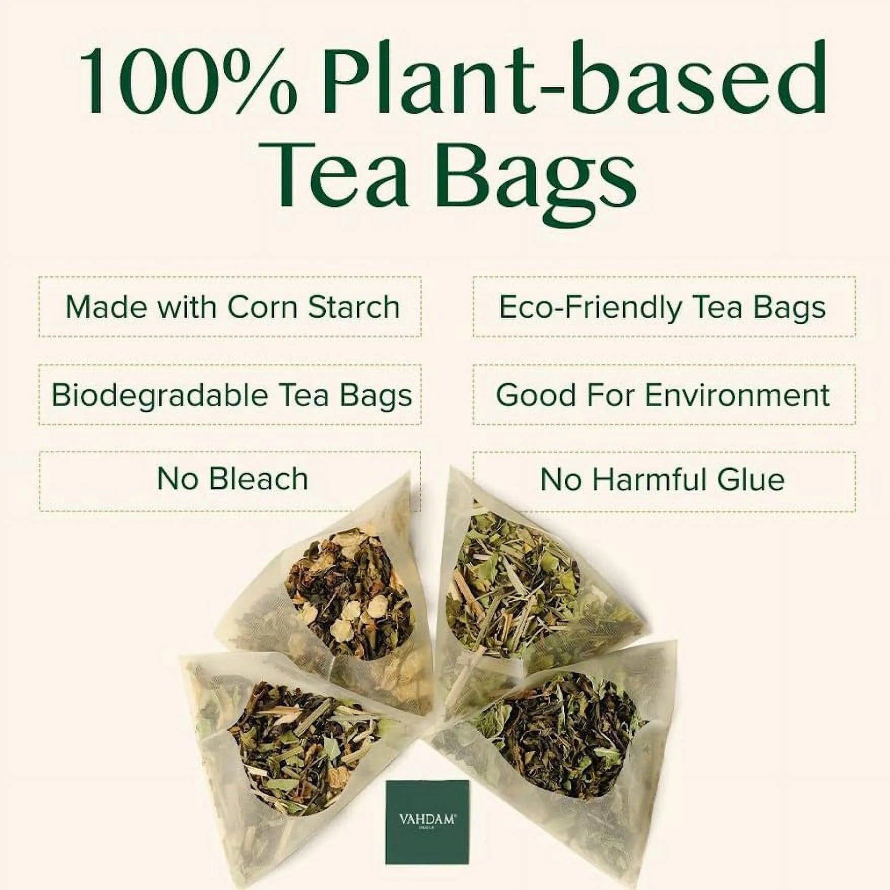 , Turmeric Ginger Blend (40 Herbal Tea Bags) Caffeine-Free, Non-Gmo, Gluten-Free | 100% Pure Herbal Blend - Savory & Spicy | Individually Wrapped Pyramid Tea Bags | Direct from Source