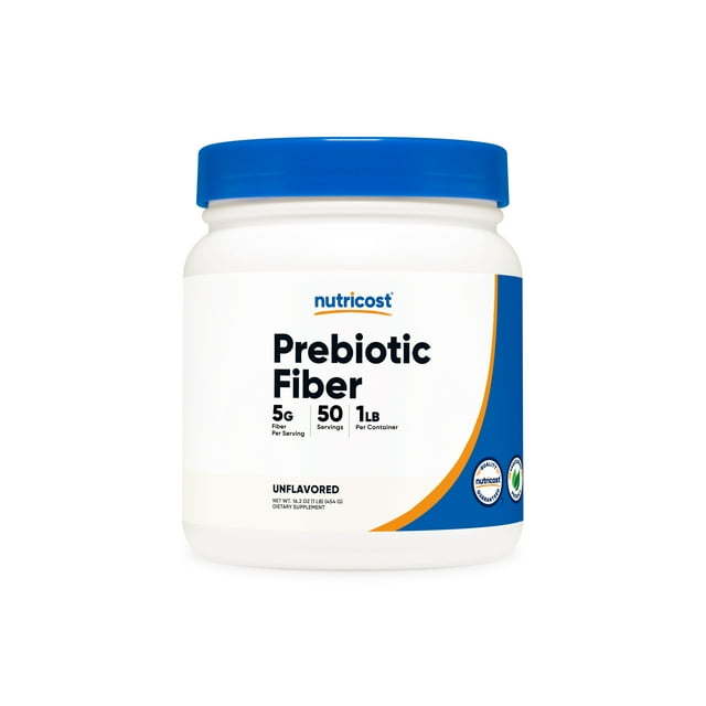 Nutricost Prebiotic Fiber Powder (1 LB) (Unflavored) - Digestive Health, Natural Fiber Supplement, Unsweetened