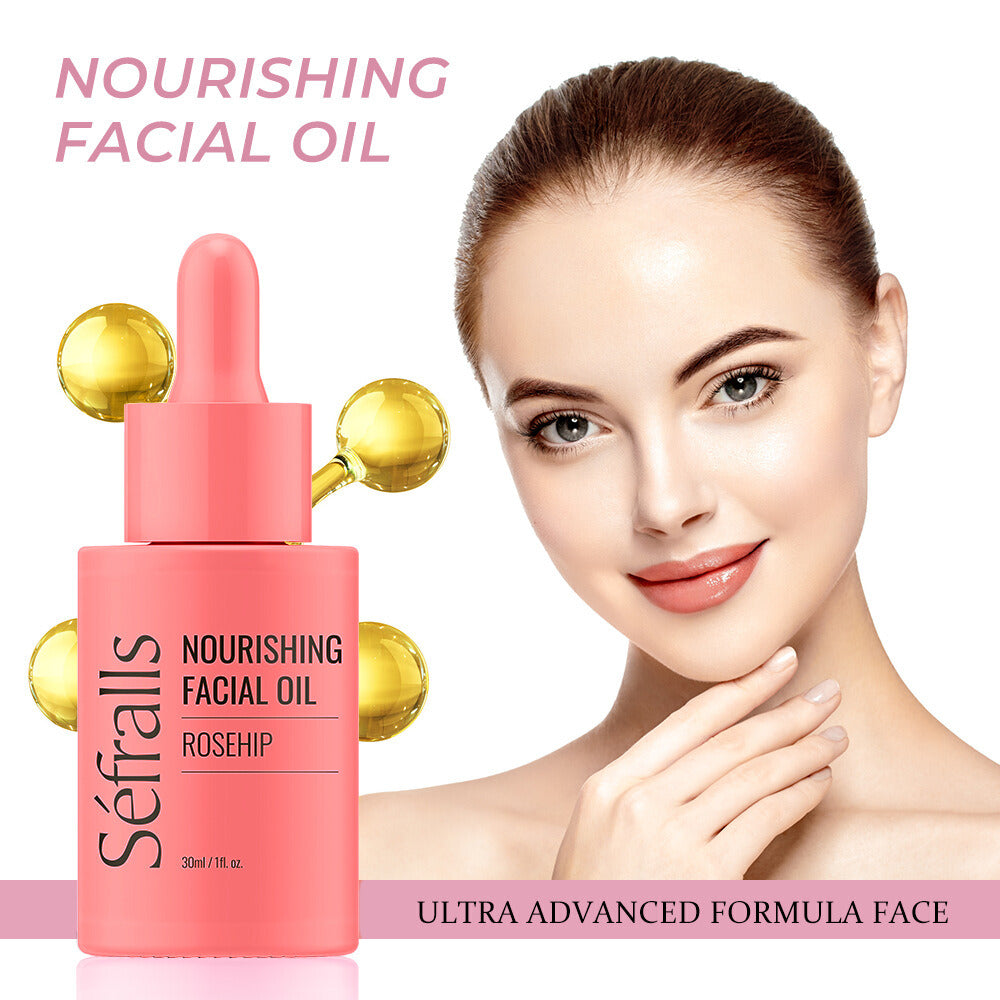 Organic Rosehip Oil for Face - Organic Cold Pressed Rose Hip Oil for Skin and Body Care -- Sefralls Rosehip Facial Essence Oil, Rosehip Seed Facial Oil for Gua Sha Massage