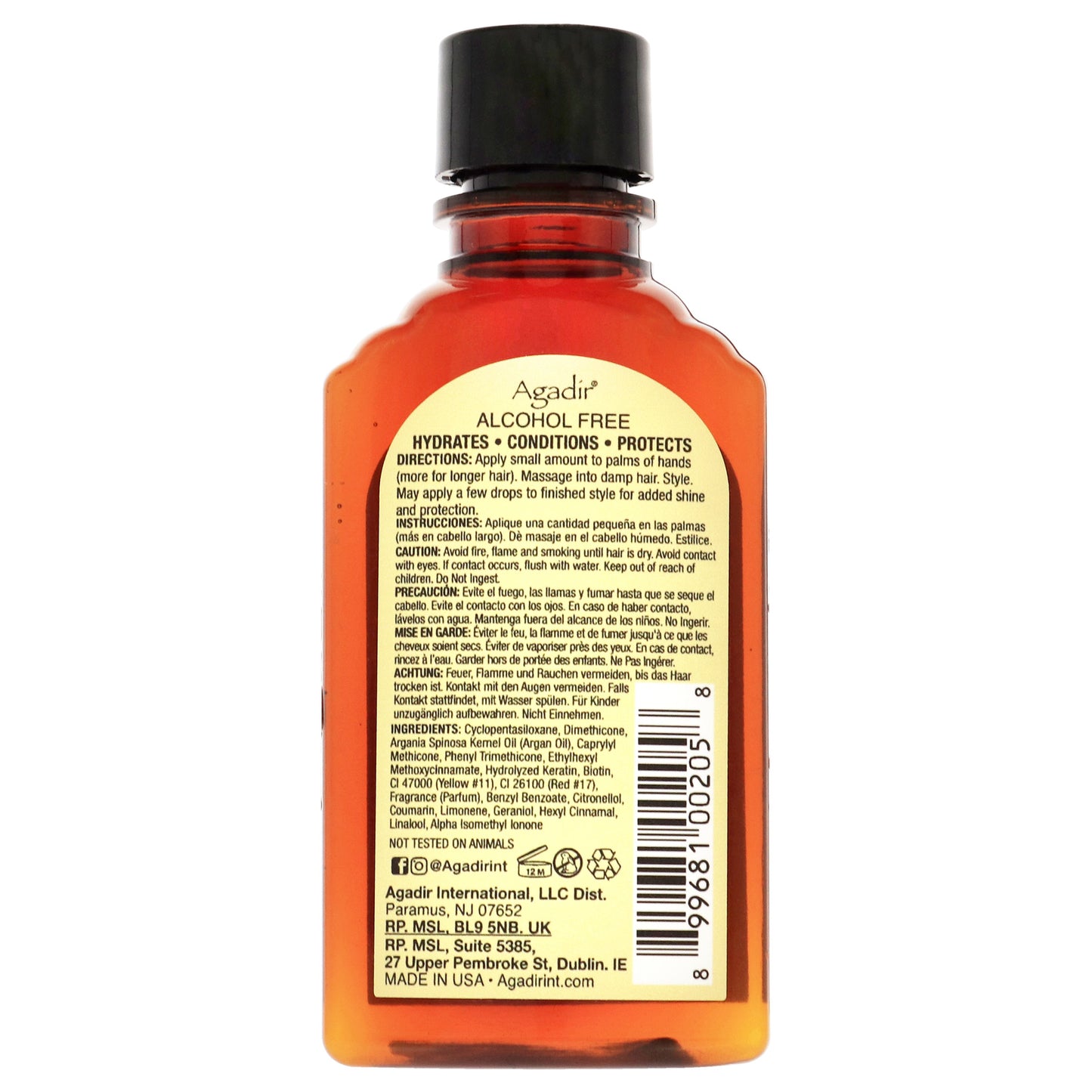 Argan Oil Hair Treatment by Agadir for Unisex - 2.25 oz Treatment