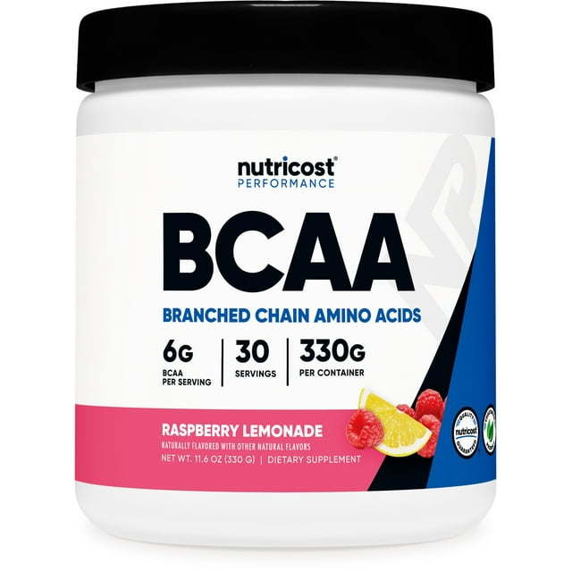 Nutricost BCAA Powder- 2:1:1 - (Raspberry Lemonade) 30 Servings - Amino Acids