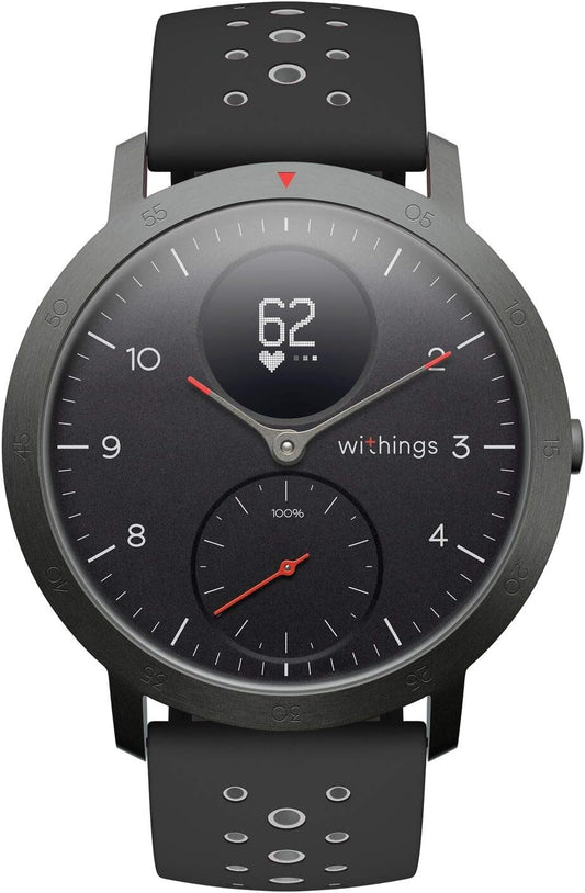 Steel HR Sport - Multisport Hybrid Smartwatch, Connected GPS, Heart Rate, Fitness Level via VO2 Max, Activity and Sleep Tracking, Notifications