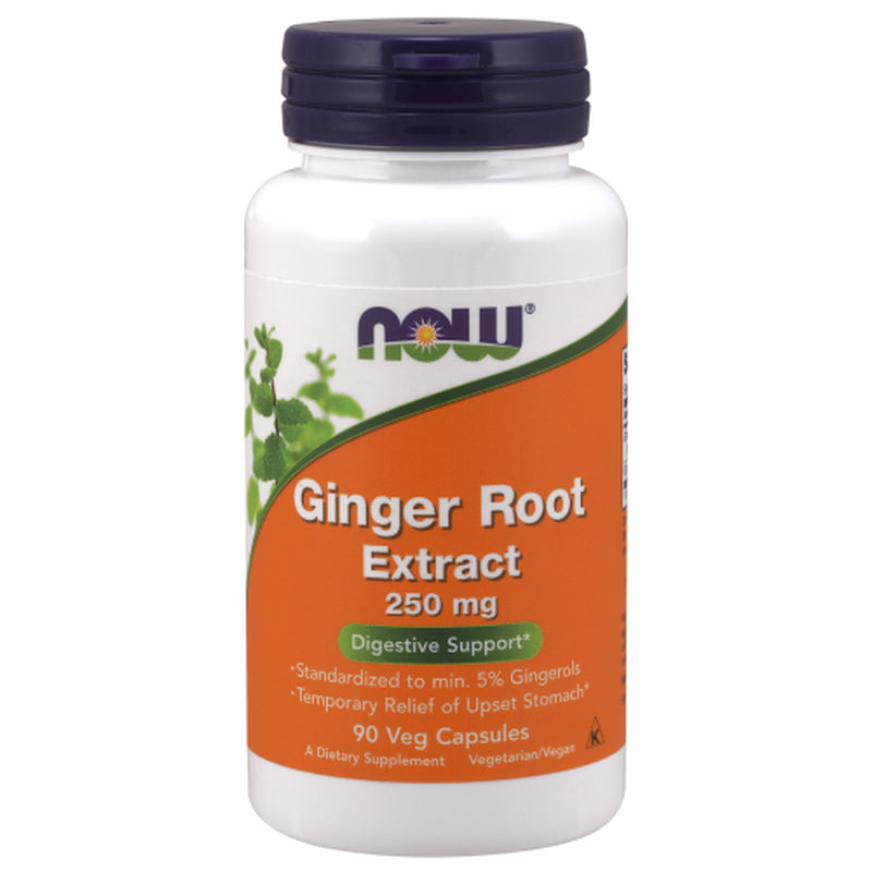 Now Foods Ginger Root Extract 250Mg Vegetarian Capsules 90 EA