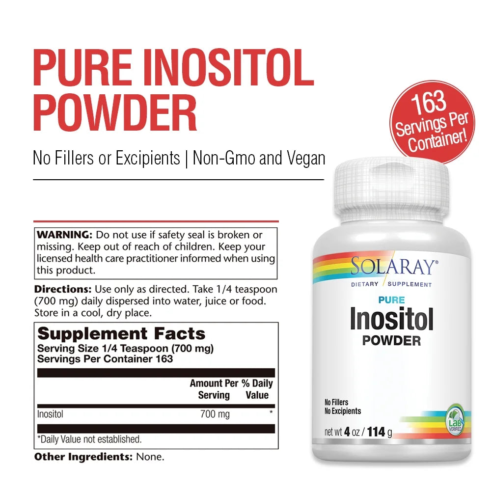 Inositol, Powder, Unflavored (Btl-Plastic) 700Mg | 4Oz