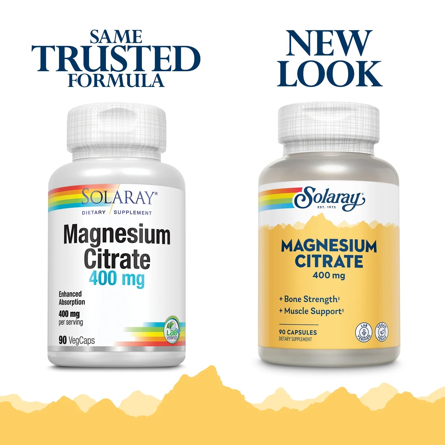 Magnesium Citrate, Veg Cap (Btl-Plastic) 400Mg 90Ct