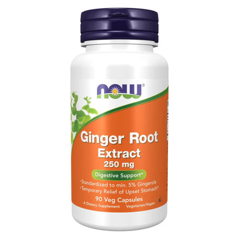 Now Foods Ginger Root Extract 250Mg Vegetarian Capsules 90 EA